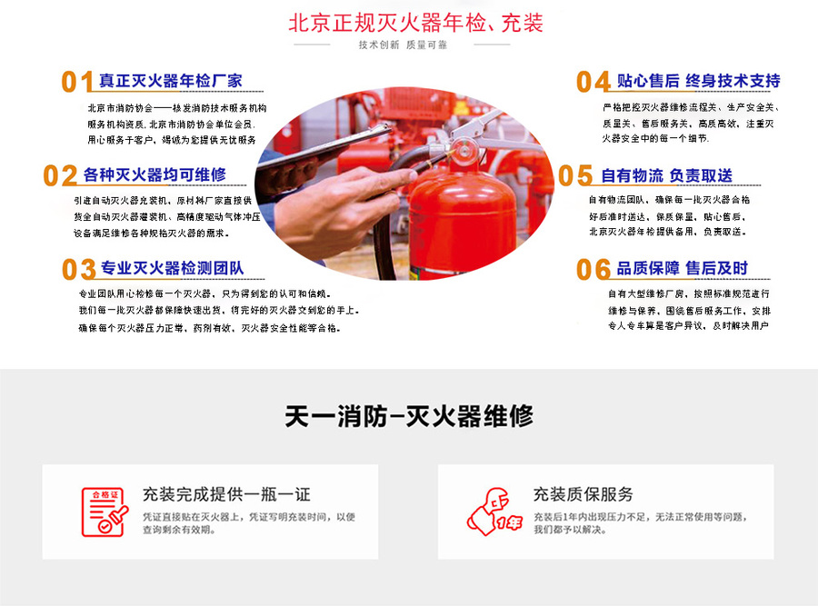 灭火器年检正规厂家